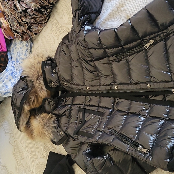 Moncler Jackets & Blazers - Moncler armoise giubonotto black coat with fur hood brand new with tags never wn